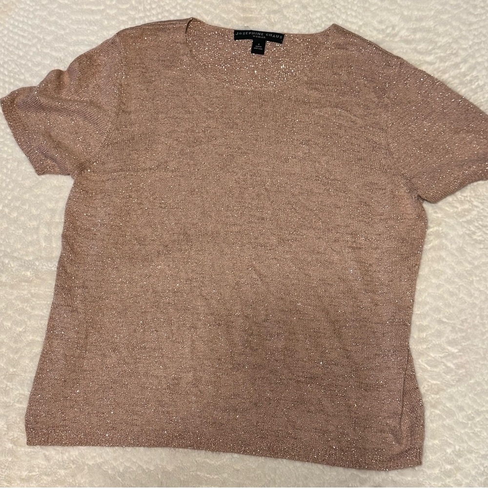 Josephine Chaus Sparkling Tan Top